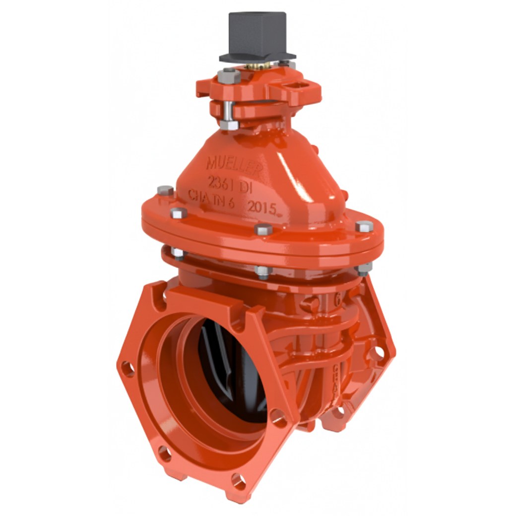 A-2361 Series 12 in. Mechanical Joint Ductile Iron Open Left Resilient Wedge Gate Valve