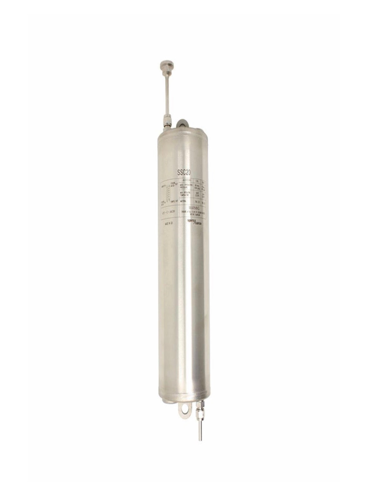 Spirax Sarco 4037290, SSC20 Sanitary Sample Cooler, 1/2 in Cold Water Inlet, Austenitic Stainless Steel