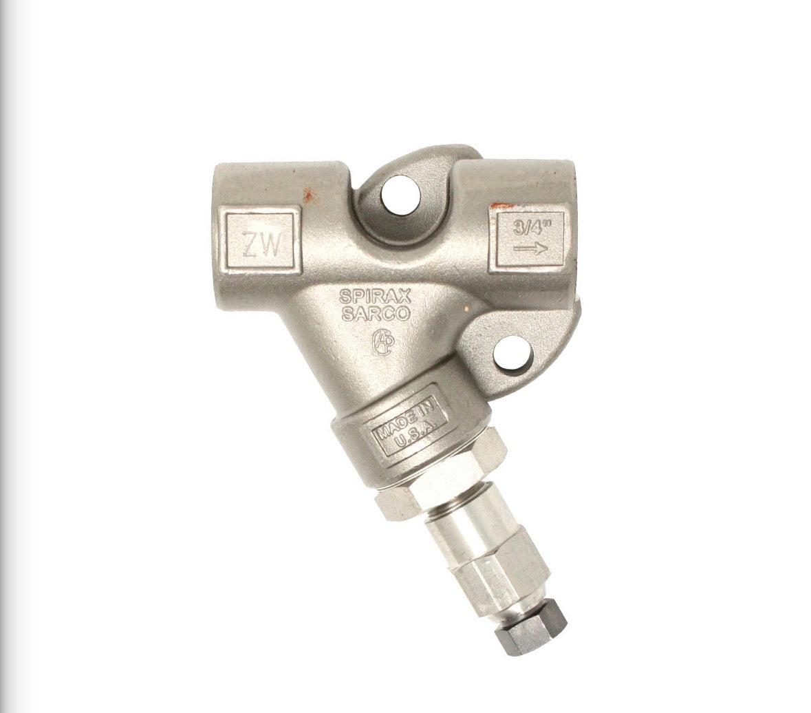 Spirax Sarco 67986 Strainer Connector With Blowdown, 3/4 in NPT, Stainless Steel