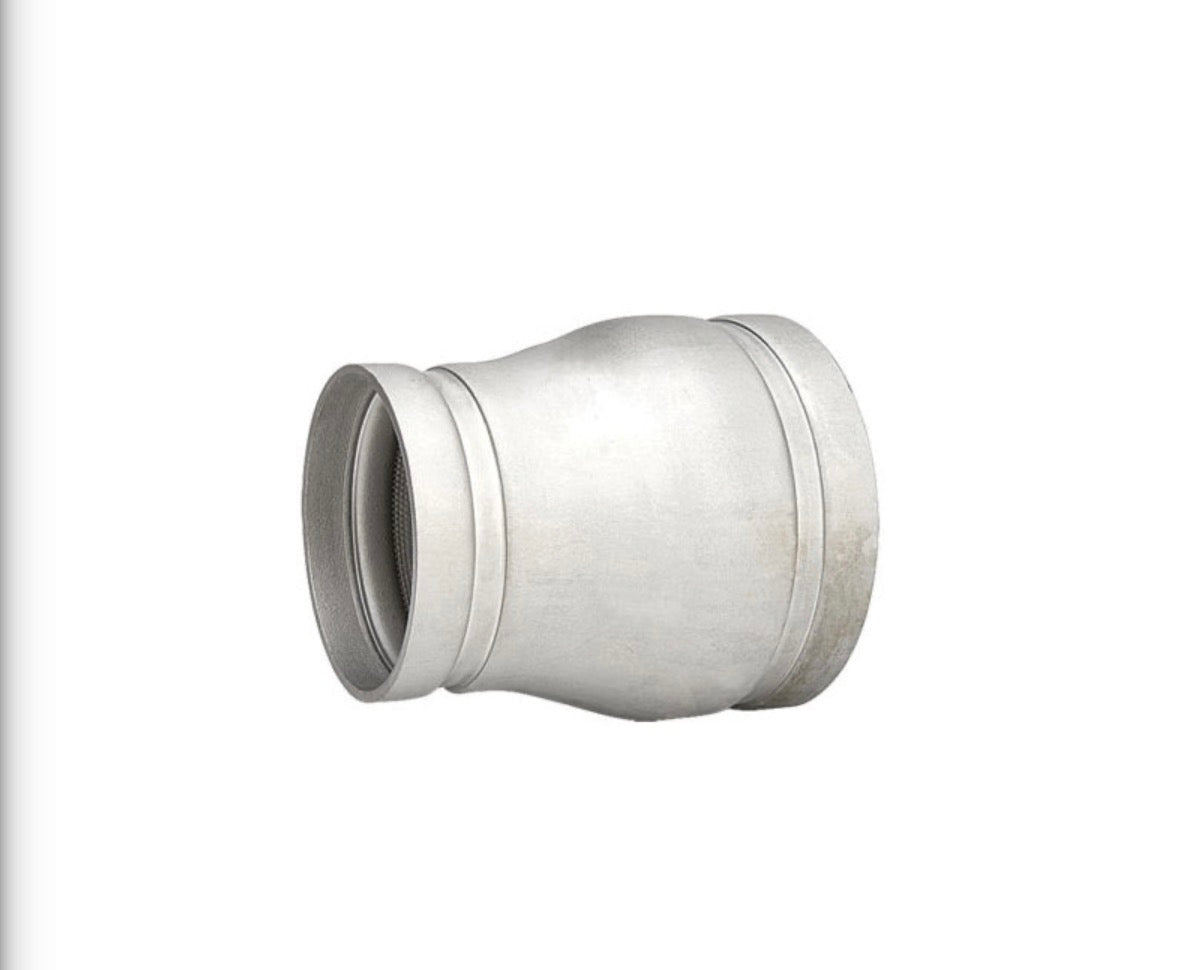 Gruvlok® 1330008890 A7072SS Concentric Reducer, 8 x 4 in, Grooved, SCH 10, 316 Stainless Steel, Import