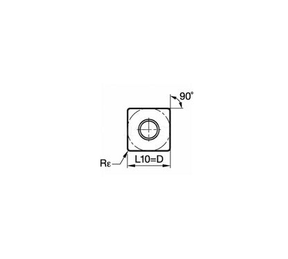 KennametalTurning Insert: SNGA432S0415MT KBH10, PCBN Tipped Inserts