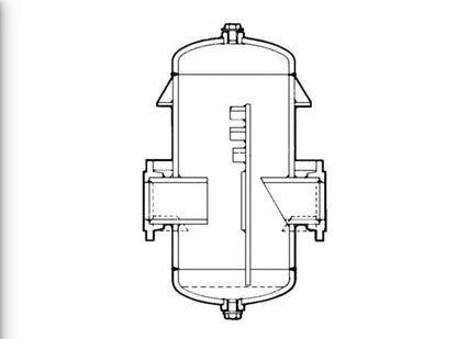 Spirax Sarco 67926, S4A Separator, 12 in, ANSI 150 Flange, 150 psig, 91805 lb/hr Steam