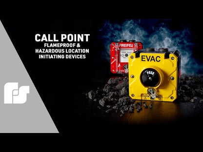 Federal Signal CP-PB-N-Y-1-FNN-00-4 Push Button Call Point, Single/Screw Terminal, 1/2 NPT, Lift Flap, Yellow
