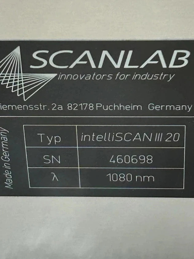 ScanLab intelliSCAN III 20 analog position detector 1:1:6 Focus Lens